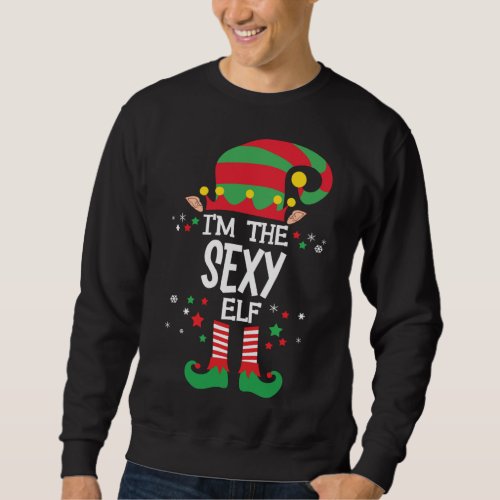 Im The Sassy Elf Matching Family Group Christmas Sweatshirt