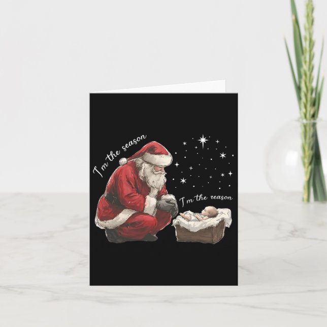 I'm The Season I'm The Reason Jesus Christian Chri Card (Front)