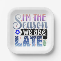 I'm the season Paper Plate