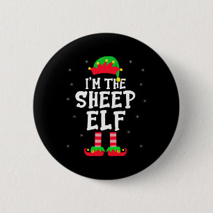 I'm The Sheep Elf Xmas Elf Sheep Farmer Matching F Button