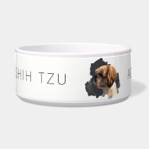 "I'm The Shih Tzu" Customizable Dog Bowl