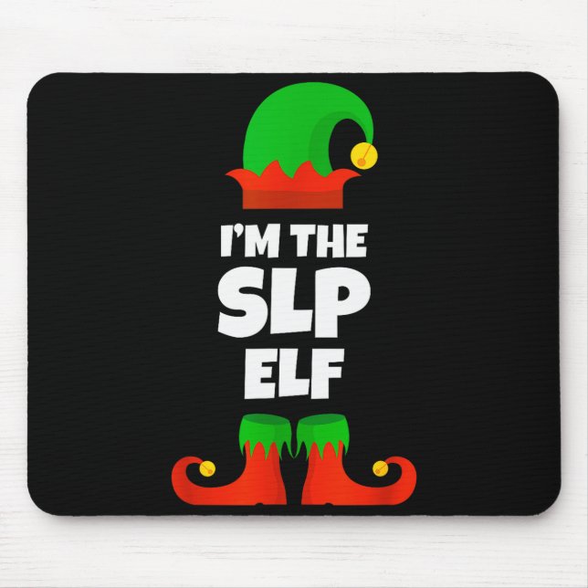 I'm The Slp Elf Family Pajama Christmas Speech Lan Mouse Pad (Front)