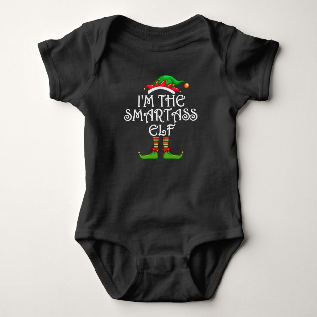 I'm The Smartass Elf Shirt Matching Family Group (Front)