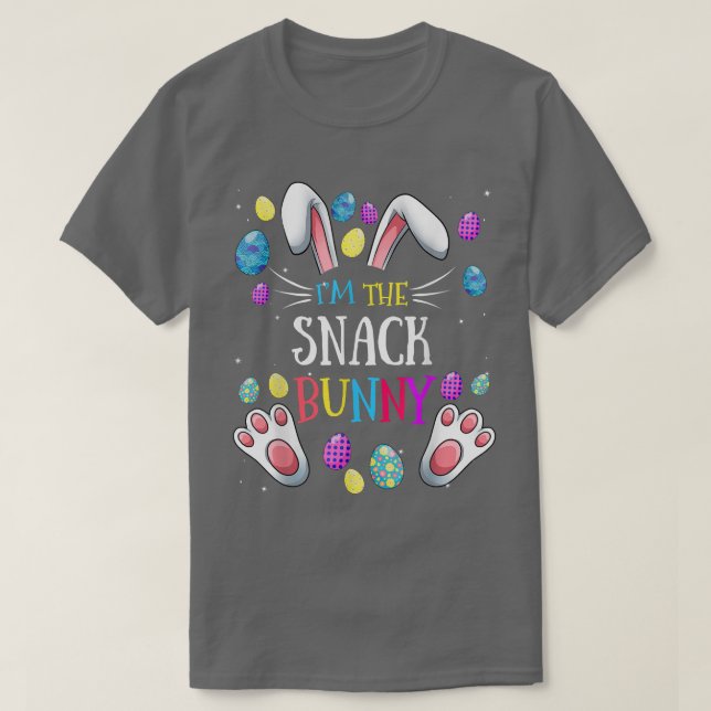 I'm The Snack Bunny Matching Family Easter Party  T-Shirt (Design Front)