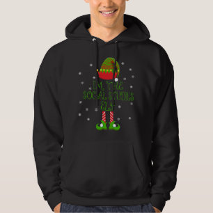 I'm the Social Studies Elf Funny Teacher Xmas Hoodie