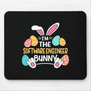 Im The Software Engineer Bunny Developer Easter Mouse Pad