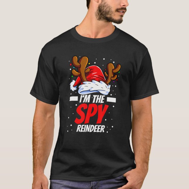 I'm The Spy Reindeer Family Matching Christmas T-Shirt (Front)
