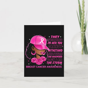 I'm The Storm Black Women Breast Cancer Survivor P Card