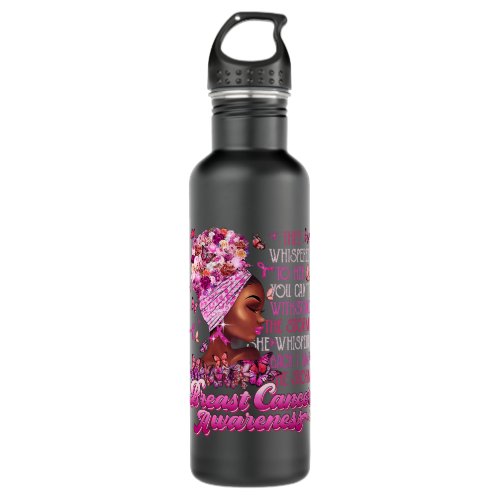 Im The Storm Black Women Breast Cancer Survivor Pi Stainless Steel Water Bottle