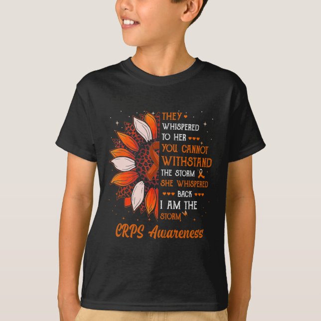 I'm The Storm Crps Awareness Month Warrior Orange  T-Shirt (Front)