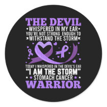I'M The Storm Stomach Cancer Awareness Month Classic Round Sticker