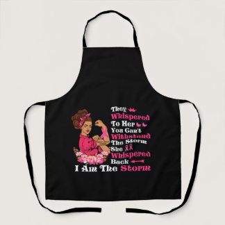 I'm The Storm Strong Women Breast Cancer Warrior Apron
