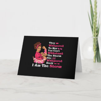 I'm The Storm Strong Women Breast Cancer Warrior Card