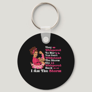 I'm The Storm Strong Women Breast Cancer Warrior Keychain