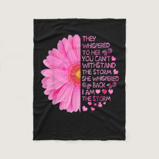I'm The Storm Strong Women Breast Cancer Warrior P Fleece Blanket