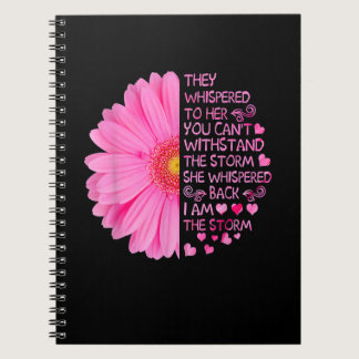 I'm The Storm Strong Women Breast Cancer Warrior P Notebook