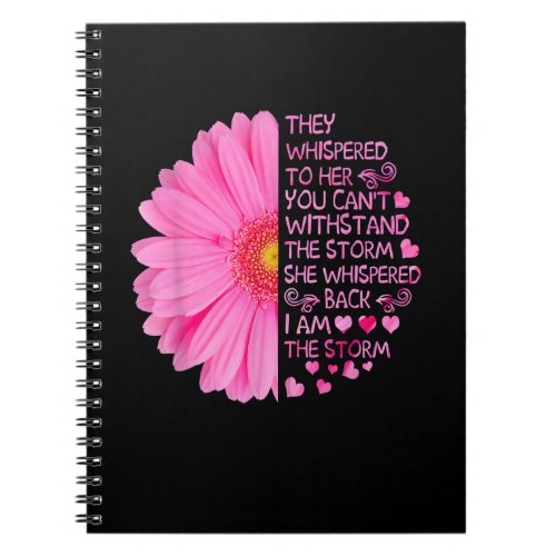Im The Storm Strong Women Breast Cancer Warrior P Notebook