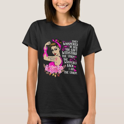 Im The Storm Strong Women Breast Cancer Warrior T_Shirt