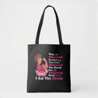 I'm The Storm Strong Women Breast Cancer Warrior Tote Bag
