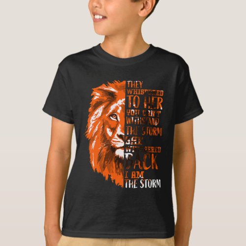 Im The Storm Strong Women Kidney Cancer Warrior Or T_Shirt