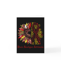 I'm The Storm Sunflower Leopard Brain Aneurysm War Card