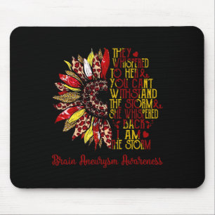 I'm The Storm Sunflower Leopard Brain Aneurysm War Mouse Pad