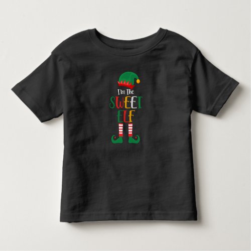 Im The Sweet Elf Matching Christmas Toddler T_shirt