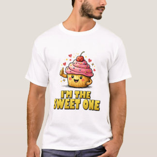 I'm The Sweet One Kawaii Cupcake. T-Shirt