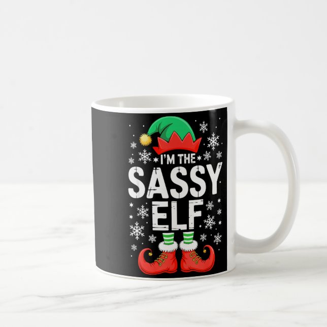 I'm The Sy Elf Shirt Family Matching Christmas Cos Coffee Mug (Right)
