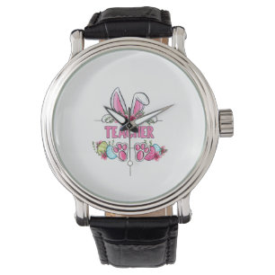 I'm The Teacher Bunny Easter Day Rabbit Watch
