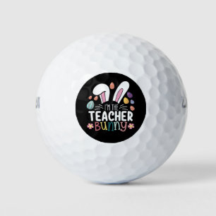 I'm The Teacher Bunny Easter Matching Golf Balls
