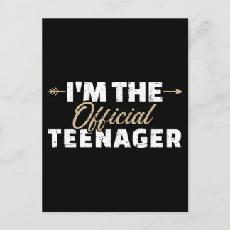I'm the teenager 13th birthday postcard