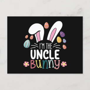 I'm The Uncle Bunny Easter Family Matching Postcard