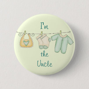 I'm the Uncle Cute New Baby Pinback Button
