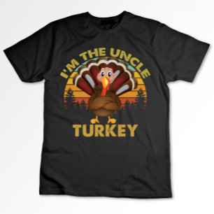 I'm The Uncle Turkey Family Matching Thanksgiving  T-Shirt