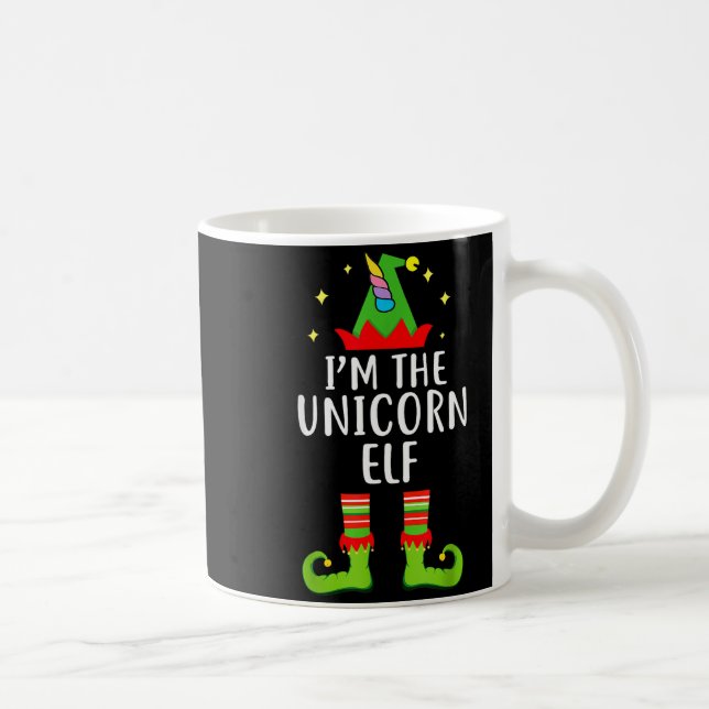 I'm The Unicorn Elf Matching Family Group Christma Coffee Mug (Right)