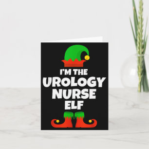 I'm The Urology Nurse Elf Family Pajama Christmas Card