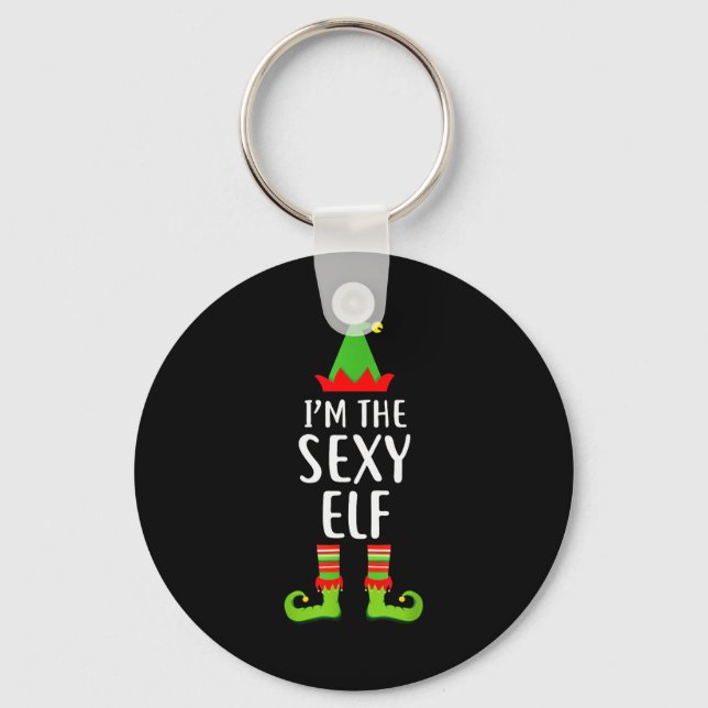 I'm The Y Elf Matching Family Group Christmas T Sh Keychain (Front)