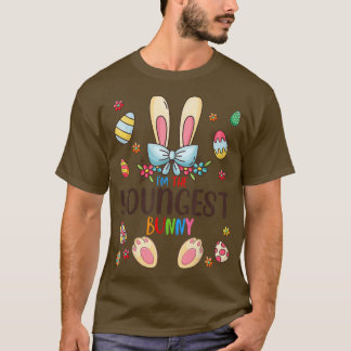 I'm The Youngest Bunny Easter Day Matching Family T-Shirt