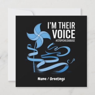 I'm Their Voice Child Abuse Prevention Awareness Invitation