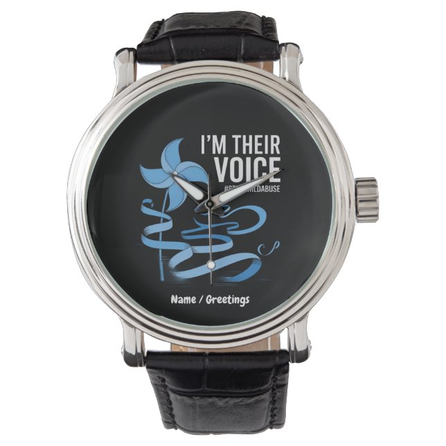 I'm Their Voice Child Abuse Prevention Awareness  Watch (Front)