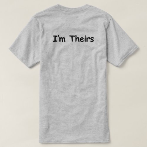 IM THEIRS NONBINARY COUPLES CUSTOMIZABLE T_Shirt