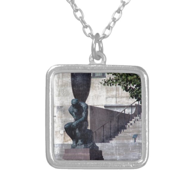 I'm Thinking About Kansas City Silver Plated Necklace (Front)