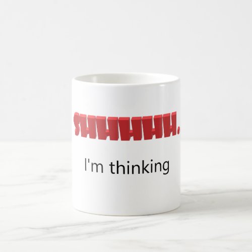Im thinking design coffee mug