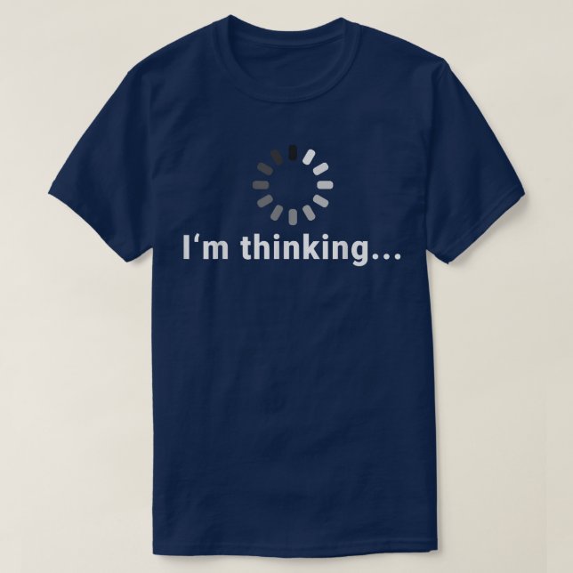 I'm thinking  Fun Design Boys & Mens Graphic  T-Shirt (Design Front)