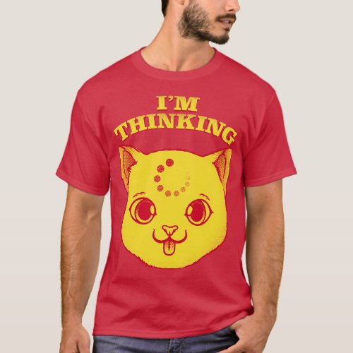 Im Thinking Funny Cat by Tobe Fonseca T_Shirt