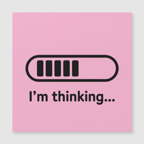 I'm Thinking... Loading Progress Bar Pink Minimali