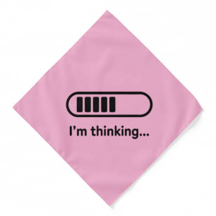 I'm Thinking... Loading Progress Bar Pink Minimali Bandana