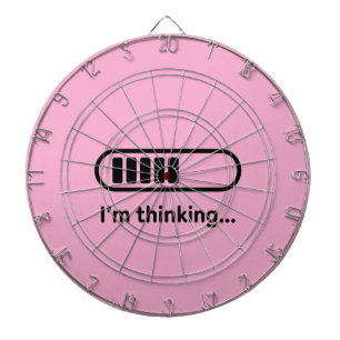 I'm Thinking... Loading Progress Bar Pink Minimali Dart Board