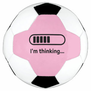 I'm Thinking... Loading Progress Bar Pink Minimali Soccer Ball